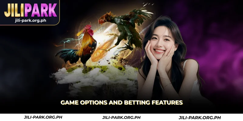 game options and betting features