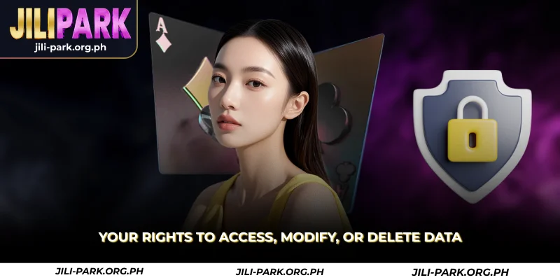 your rights to access, modify, or delete data